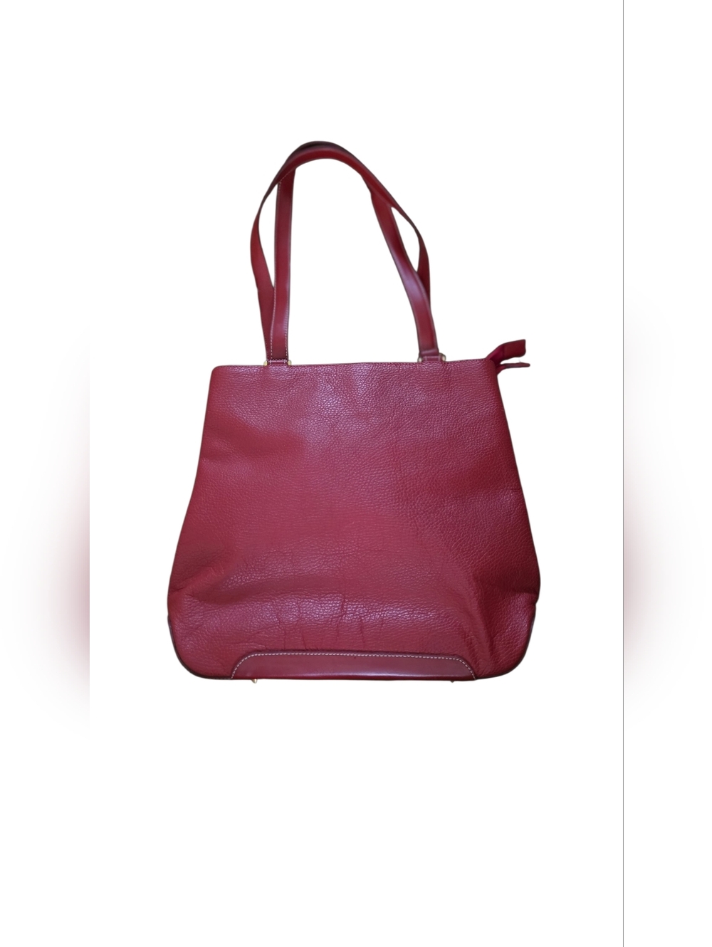 Ellecieff Made In Italy Red Leather Shoulder Bag